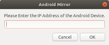 Prompt Box for IP Address